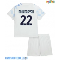 Camisa de time de futebol Inter Milan Henrikh Mkhitaryan #22 Replicas 2º Equipamento Infantil 2025-26 Manga Curta (+ Calças curtas)
